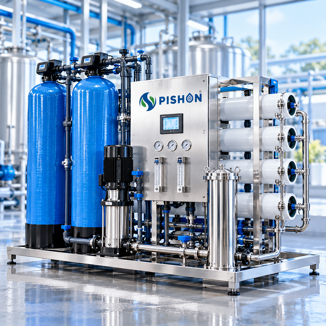 Pishon industrial RO water treatment plant